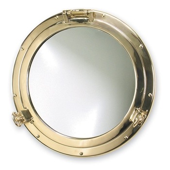 Foresti & Suardi Brass Porthole with Mirror