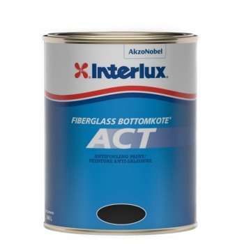 Interlux Fiberglass Bottomkote ACT - Black - Quart