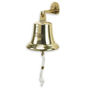 Brass Ships Bell cast with 2000 Date 6-1/4 In.