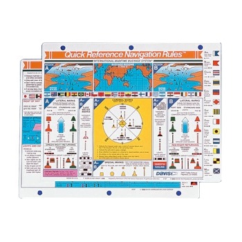 Davis 127 International Navigation Rules Quick Reference Card