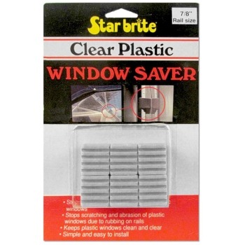 Starbrite Clear Plastic Window Savers for 7/8" Rail