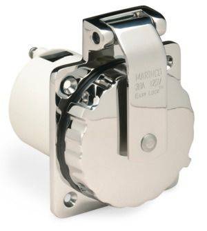 Marinco 30 Amp Stainless Steel Power Inlet 303SSEL-B