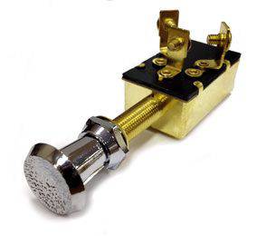 Sierra OFF-ON-ON Brass Push Pull Switch MP39570
