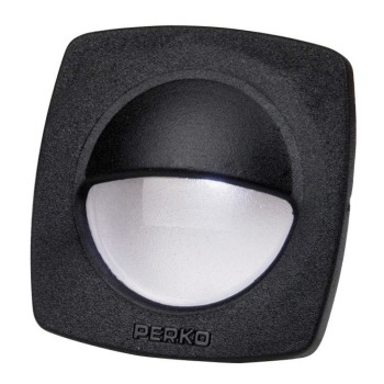 Perko 1044DP1BLK Utility Light Black with Snap on Front Cover