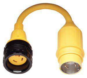 Marinco 30A Female 50A 125/250V Male PigTail Adapter 121A