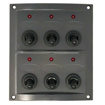 AAA Switch Panel 6 Gang with LED Indication