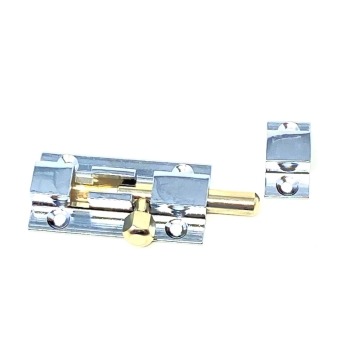 Victory Barrel Bolt 2 in. Chrome Plated Brass