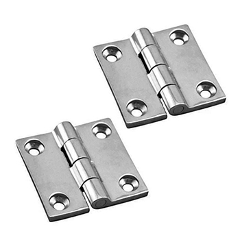 Stainless Steel Strap Hinges with Bases Pair Boat Marine 4 x 1-1//16/"