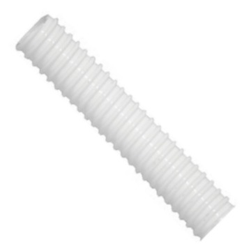 Corrugated 1-1/2" White PVC Hose - Per Ft.
