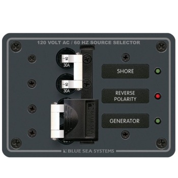 Blue Sea 8032 AC Source Selector Panel - Two Source