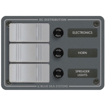 Blue Sea 8054 Contura 3 Position DC Electrical Distribution Panel