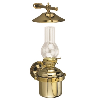 Brass Gimbaled Oil Lamp