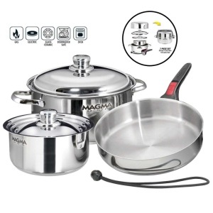 Magma Marine Nesting Induction Cookware Set 7 Pieces