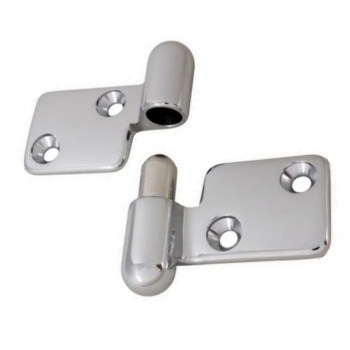 Sea Dog 204279 Right Take-Apart Hinges Forged Brass Chrome Plated Pair