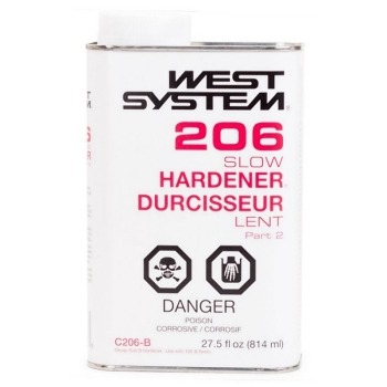 West 206B Slow Hardener .86 Quart