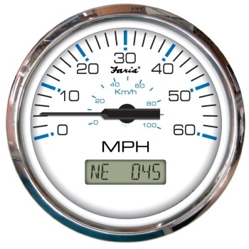 Faria Chesapeake Stainless GPS Speedometer 4in - 60 MPH
