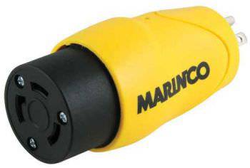 Marinco EEL Straight Adapter 15A Male to 30A Female S15-30