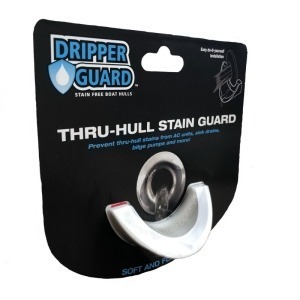 Dripper Guard Thru-Hull Stain Guard Small White