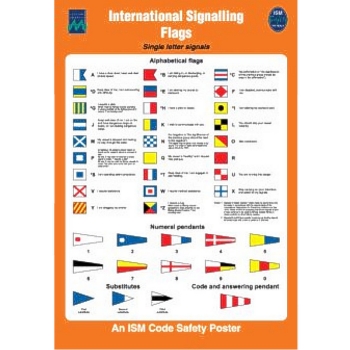 Maritime Progress International Signalling Flags ISM Poster 480 x 330 mm