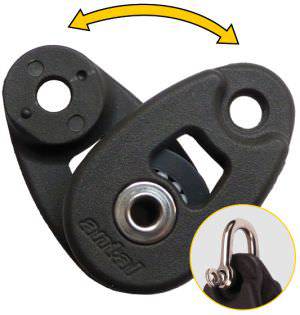 Antal Mini Snatch Block with Shackle 32mm Max. Line 8mm (5/16")