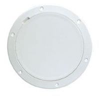 Beckson DP63-W Pry-out Deck Plate 6 in. Dimple White