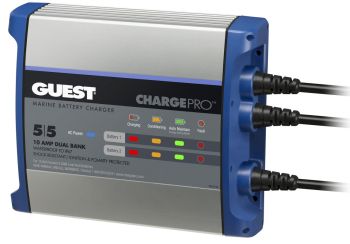 Guest 2711A On-Board Battery Charger 10A 12V 2 Bank
