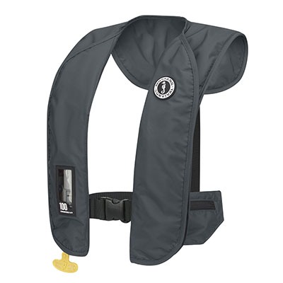 Mustang MD2040 MIT100 Convertible Auto/Manual PFD Inflatable Vest Grey