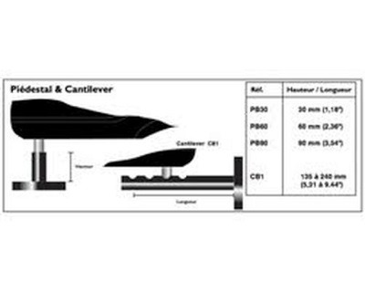 Simrad Cantilever Bracket for Tiller Pilot CB1 135-240mm (5.31-9.44 in)