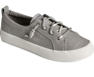 Sperry Top-Sider Crest Vibe Crosshatch Linen Sneaker - Womens - Grey