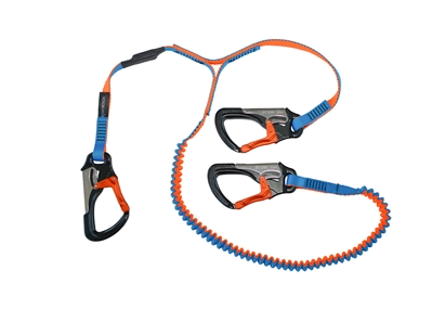 Spinlock Double Elasticated Performance Safety Line with 3 Hooks