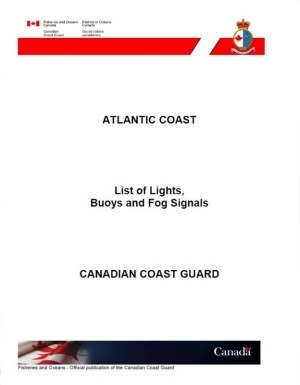 Canadian Coast Guard Atlantic Coast List of Lights