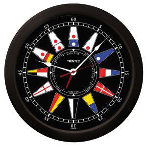 Trintec Atlantic Nautical Flag Time & Tide Clock 14"