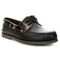 Sperry Topsider Boat Shoes - A/O Black - Amaretto - Mens Size 14