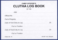 Chief Officers Log Book Clutha No. 16 - 6 Months with Numbered Pages