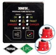 Xintex Propane Fume Detector with 2 Sensors and Auto Shut-Off P-2BNV-R