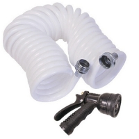 SpringHose Coiled Watering Hose with Spray Nozzle 50 Ft.