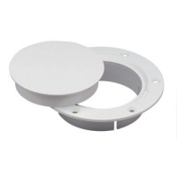 Marinco Snap-In Deck Plate 3" White N10863DW