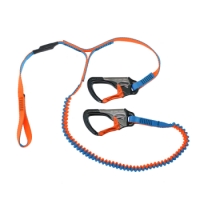 Spinlock DW-STR/3L/C Double Elasticated Performance Safety Tether with 2 Clips & Loop