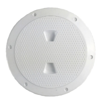 Beckson DP62-W Screw-Out Deck Plate 6" Dimple White