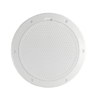 Beckson DP63-W Pry-Out Deck Plate 6" Dimple White