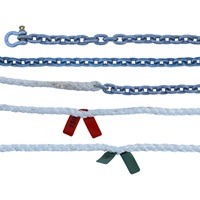 Titan Anchor Rode - 50' of 1/4" G40 HT Chain and 150' of 1/2" 8-Plait Rope